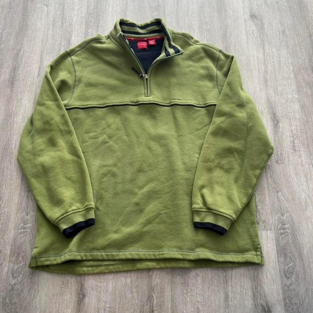 2000's Vintage Arrow brand 1/4 zip pullover sweater size XL Green